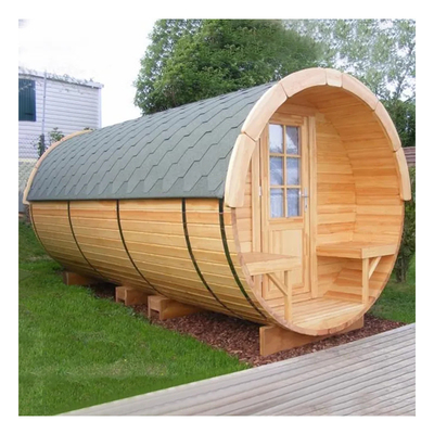 Sauna ngoài trời Cedar Thùng bếp đốt gỗ Sauna hơi nước khô cho 6 người