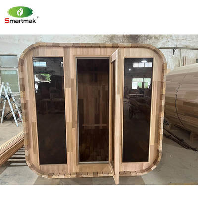Sauna khô ngoài trời bằng kính đầy đủ với hệ thống âm nhạc Bluetooth có thể điều chỉnh thông gió Voltage 220V