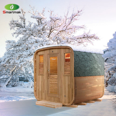 Hệ thống âm nhạc Bluetooth Sauna khô ngoài trời thư giãn và sức khỏe với cửa kính nóng
