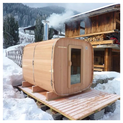 Sauna khô ngoài trời bằng kính đầy đủ với hệ thống âm nhạc Bluetooth có thể điều chỉnh thông gió Voltage 220V