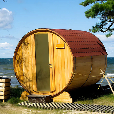 Canadian Cedar Wood Sauna hơi nước ngoài Khô phòng tắm Sauna thùng Cedar