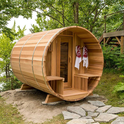 Canadian Cedar Wood Sauna hơi nước ngoài Khô phòng tắm Sauna thùng Cedar