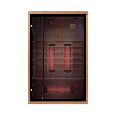 1750W Hemlock / Cedar Nhà phòng tắm với hệ thống an toàn Trong màu gỗ hình chữ nhật
