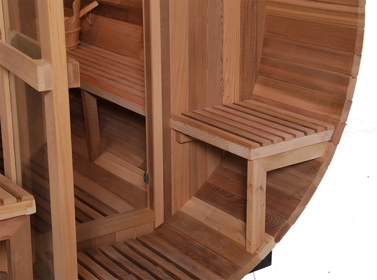 Thùng sauna gỗ thủy tinh thô dễ cài đặt 15-90.C