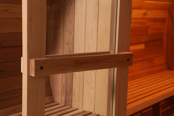 Thùng sauna gỗ thủy tinh thô dễ cài đặt 15-90.C
