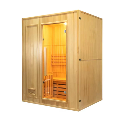 15~90.C Hemlock / Red Cedar Steam Sauna Room Với 0-99 MIN Timer Và 220V Voltage