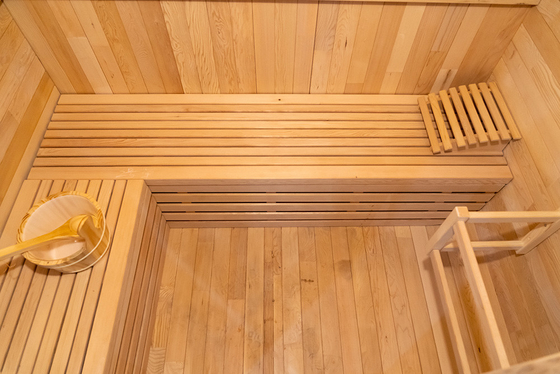 220V Voltage Sauna hơi nước Ozone hơi nước Sauna với Ozone Generator Hemlock Red Cedar 0-99 MIN Timer
