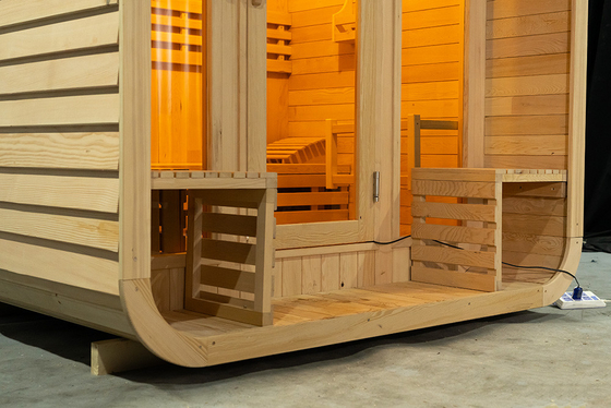 220V Voltage Sauna hơi nước Ozone hơi nước Sauna với Ozone Generator Hemlock Red Cedar 0-99 MIN Timer