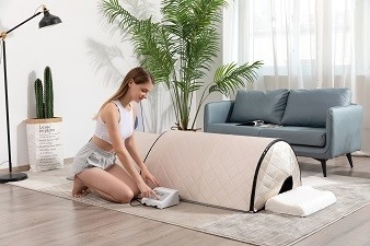 3 Vùng sưởi ấm Phòng xông hơi hồng ngoại EMF Thấp Chăm sóc sức khỏe mái vòm 1300W Phòng xông hơi mái vòm linh sam