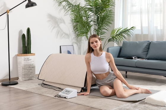 3 Vùng sưởi ấm Phòng xông hơi hồng ngoại EMF Thấp Chăm sóc sức khỏe mái vòm 1300W Phòng xông hơi mái vòm linh sam