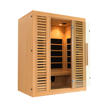 Phòng xông hơi khô tại nhà ODM Redwood Phòng xông hơi khô bằng tia hồng ngoại với trị liệu bằng ánh sáng