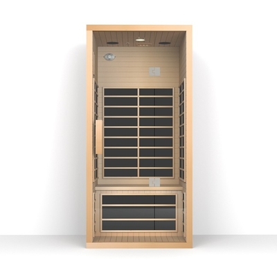 Phòng xông hơi khô tuyết tùng đỏ 1350W Phòng xông hơi hồng ngoại xa trong nhà cho người độc thân