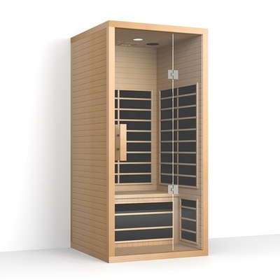 Phòng xông hơi khô tuyết tùng đỏ 1350W Phòng xông hơi hồng ngoại xa trong nhà cho người độc thân
