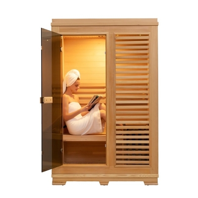 SASO 2 người Phòng xông hơi khô bằng nhiệt khô bằng gỗ tuyết tùng đỏ SASO cho gia đình