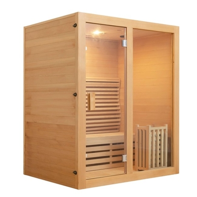 Kính cường lực ROHS Phòng xông hơi ướt 3 người Red Cedar