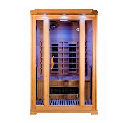 Nhà tùy chỉnh Hemlock Phòng xông hơi hồng ngoại cho 2 người với máy ion oxy