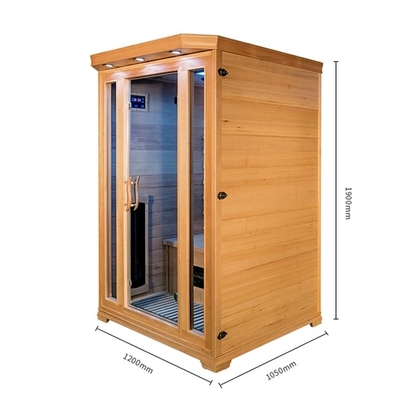 Nhà tùy chỉnh Hemlock Phòng xông hơi hồng ngoại cho 2 người với máy ion oxy