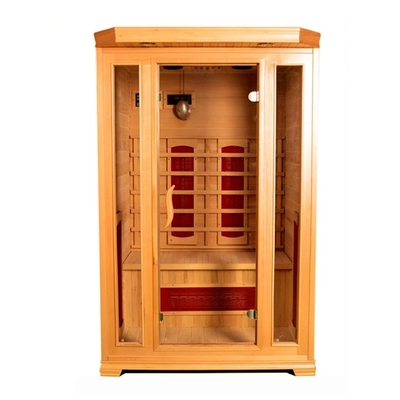 Nhà tùy chỉnh Hemlock Phòng xông hơi hồng ngoại cho 2 người với máy ion oxy