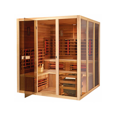 Phòng Xông Hơi Hồng Ngoại Cho 5 Người Bằng Gỗ Hemlock Canada